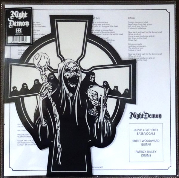 Night Demon - s/t [ltd. 460], 7" Pic-Shape