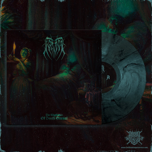 Krvna ‎- The Rhythmus Of Death Eternal [translucent platinum / jade marbled - 150], LP