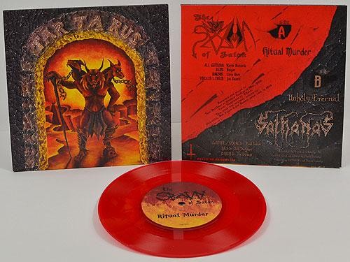 Sathanas/Spawn Of Satan - Split [red - 333], 7"