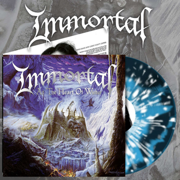 Immortal ‎- At The Heart Of Winter [blue/black cic w/ white splatter - 1000], LP