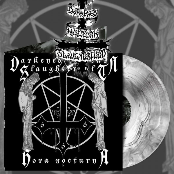 Darkened Nocturn Slaughtercult - Hora Nocturna [white/black marble - 300], LP