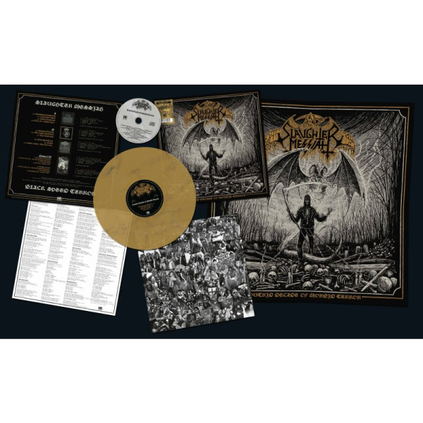Slaughter Messiah - Putrid Decade of Morbid Terror [beer/black marble - 150], LP+CD