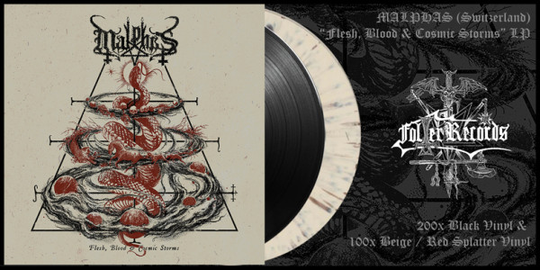 Malphas - Flesh, Blood & Cosmic Storms [beige/red splatter - 100], LP