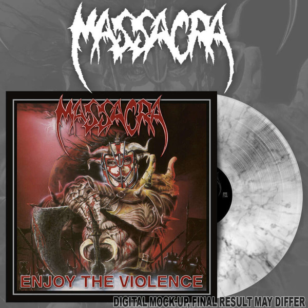 Massacra - Enjoy The Violence [white/black marble - 300], LP