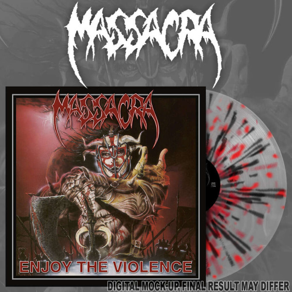 Massacra - Enjoy The Violence [clear with black & red splatter - 400], LP