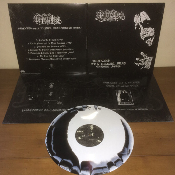 Mütiilation - Remains of a Ruined, Dead, Cursed Soul [white/black swirl - 500], LP