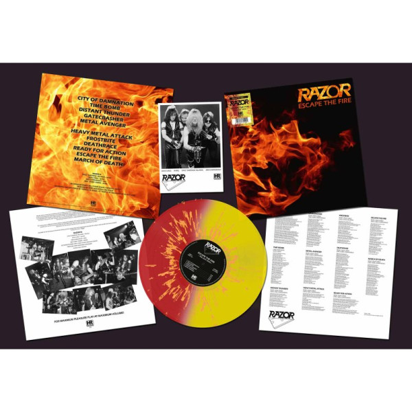 Razor - Escape the Fire [red/yellow/orange splatter - 250], LP