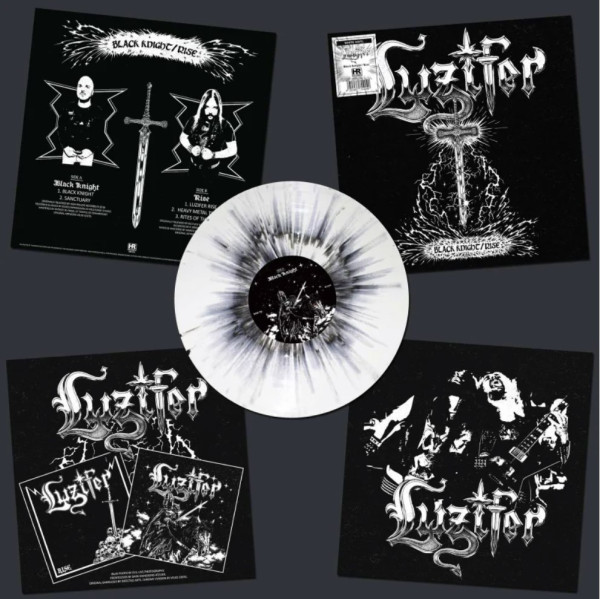 Luzifer - Black Knight / Rise [white/black splatter - 250], LP
