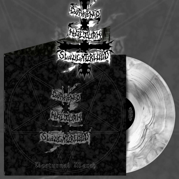 Darkened Nocturn Slaughtercult - Nocturnal March [white/black marble - 300], LP